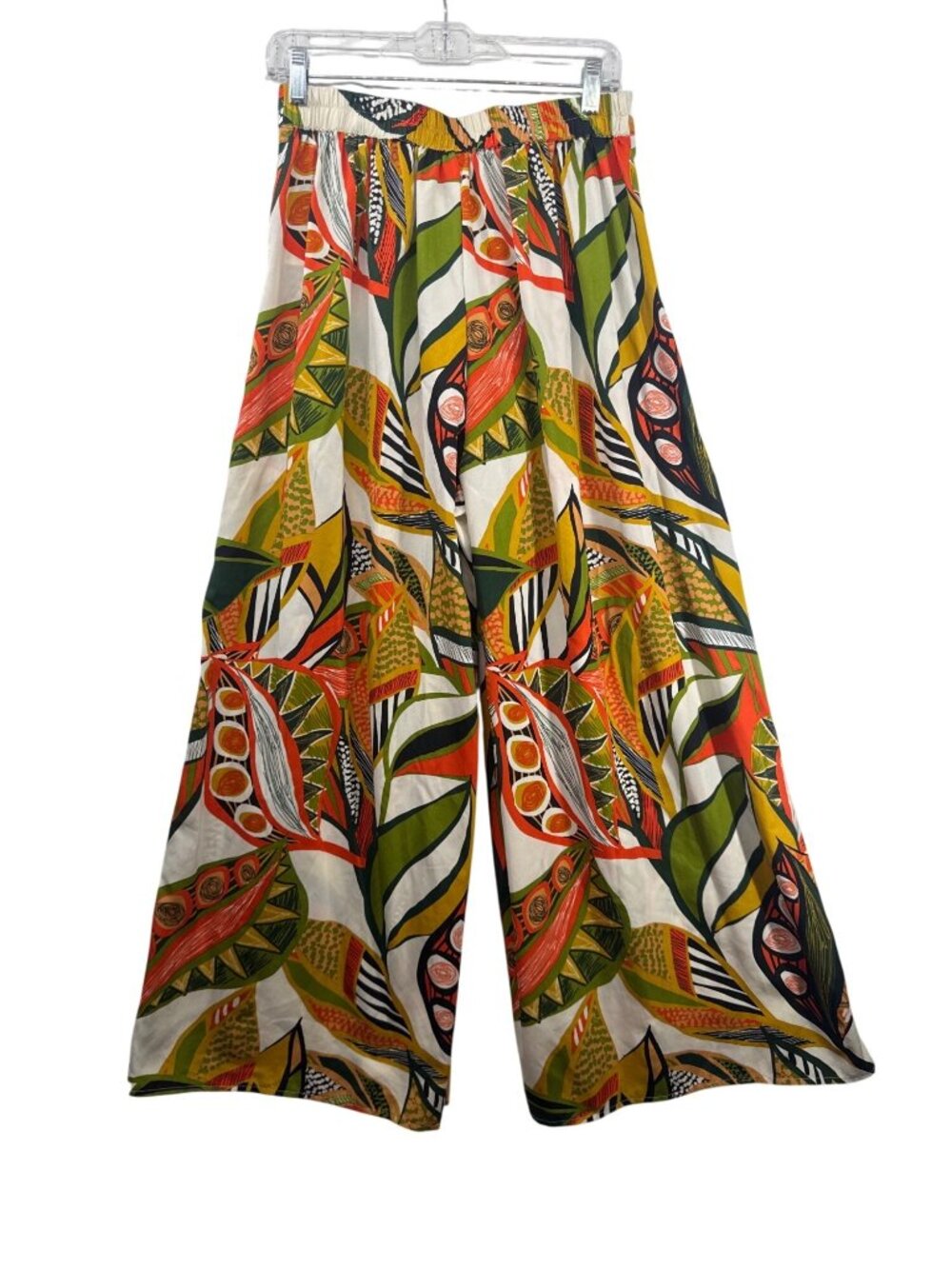 Moon Orchid Womens Pant Sz S Multicolor Palazzo Wide-Leg Botanical Cruise Resort - Picture 3 of 11